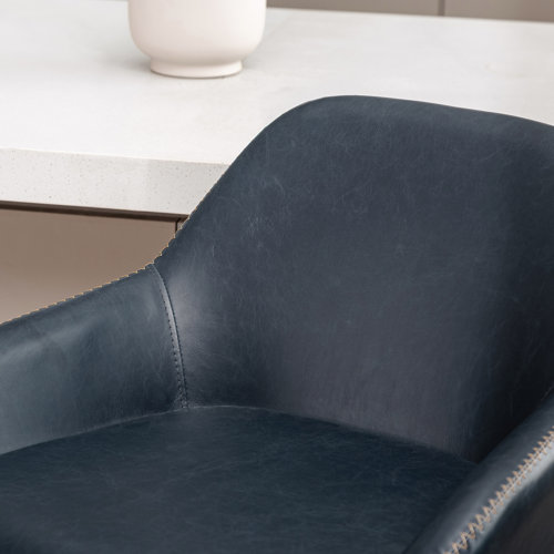 Mistana™ Thibodeaux Swivel Adjustable Height Bar Stool & Reviews Wayfair